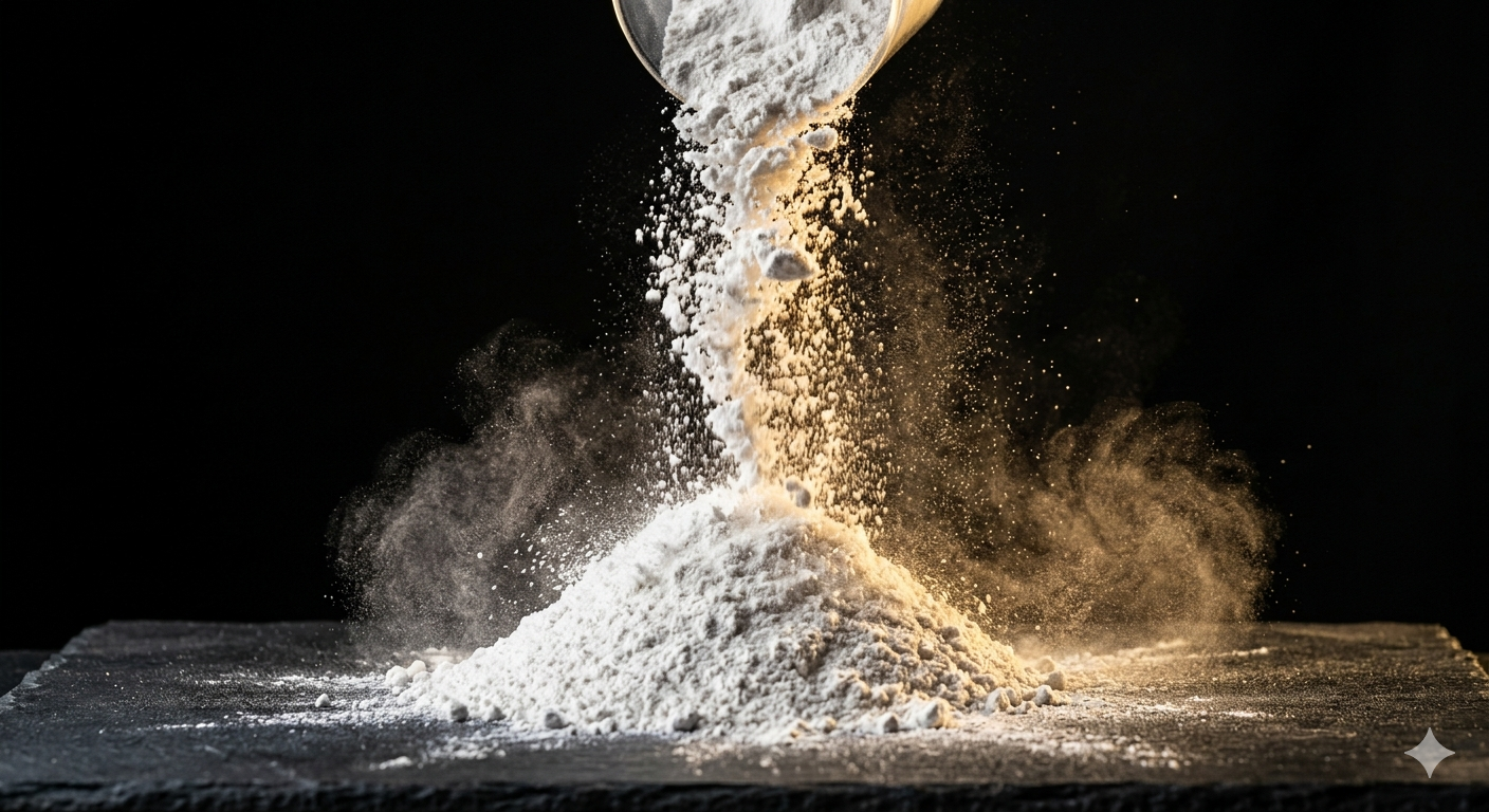 Kaolin — fine white clay powder from Egypt's Eastern Desert
